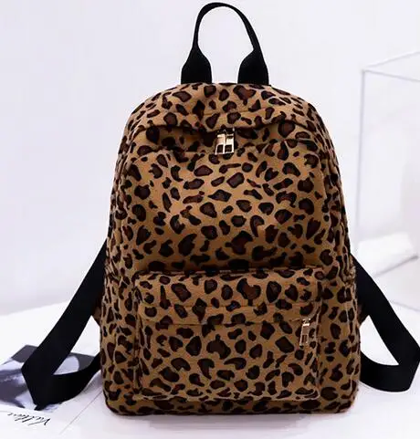

Joyloading Colorful Women Fashion Backpack Leopard Print Dual-Straps Woman Preppy Backpack Large Capacity Girl Schoolbag