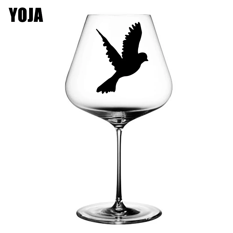 Yoja 4 8x6 5 Cm 6 Piezas Silueta De Paloma Pajaro De La Paz Copa De Cristal Creativa Etiqueta De La Pared De La Sala De Estar Del Hogar G1 0471 Adhesivos Para Pared Aliexpress