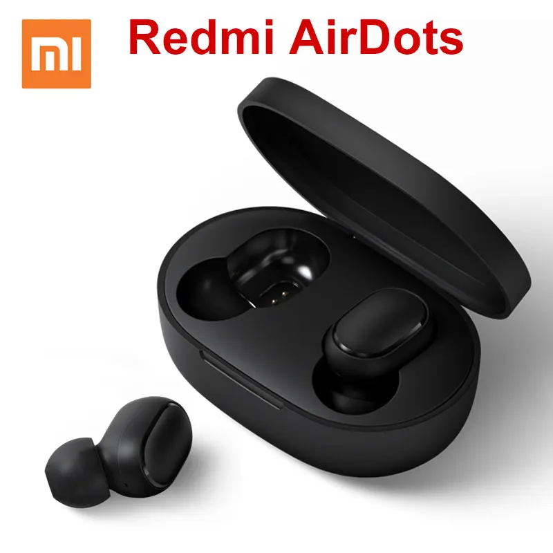 Xiaomi Redmi Airdots беспроводные Bluetooth наушники стерео TWS с микрофоном Handsfree AI управление Bluetooth 5,0 гарнитура Bass Eeadphones