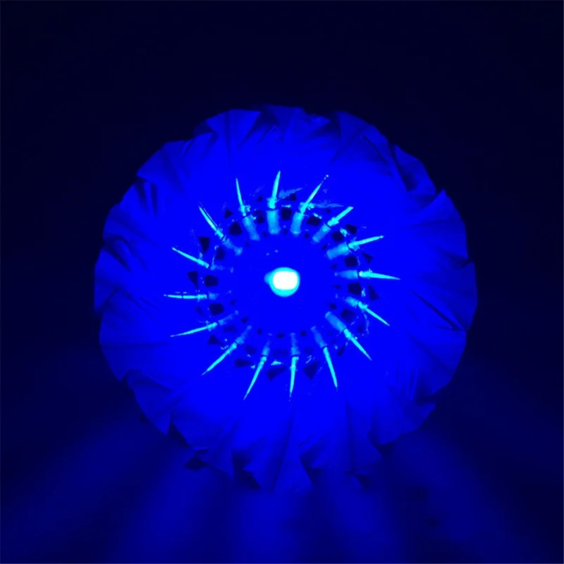 1 шт. или 4 шт./компл. светящийся Волан SMD светодиодный светящийся сенсорный кнопка IC УПРАВЛЕНИЕ Волан из гусиного пера ракетка Спортивный Бадминтон - Цвет: 1pc Blue