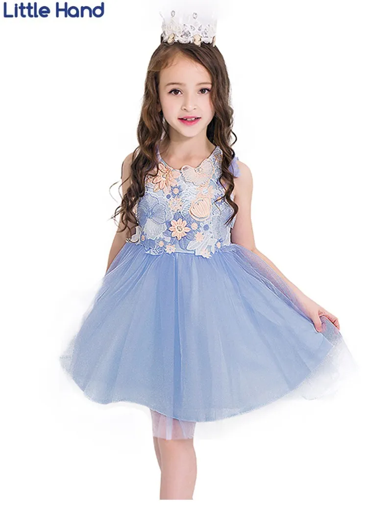 LITTLE HAND Fancy Princess Ball Gown Dress Kids Girls Flower Butterfly