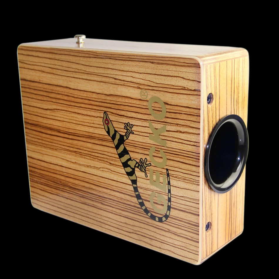 New Drum Gecko Cajon C-68z Zebra Wood Natural 95*230*290mm