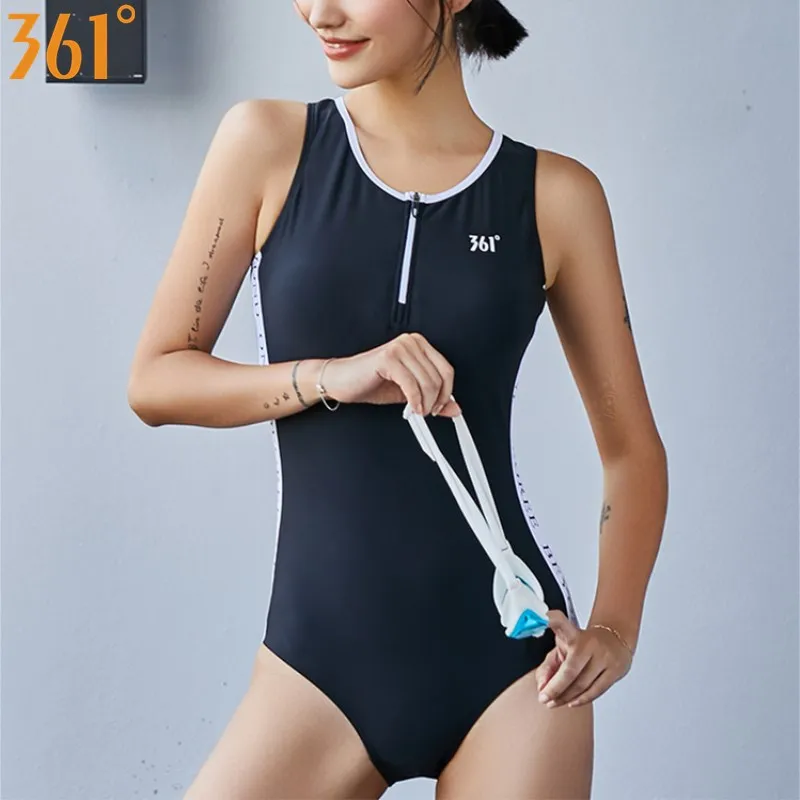 

361 Black Swimsuit for Women One Piece Swimwear Pool Athletic Female Swim Suit Backless Swimming Suit Women Girls Bathing Suit