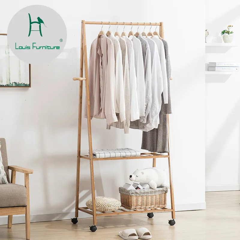 

Louis Fashion Coat Racks Modern Landing Bedroom Hanger Simple Clothes Mobile