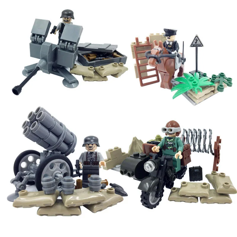 

Ww2 German 1940 Western Offense Small Corps Battlefield Compatible Legoinglys Military Building Blocks Mini Figures Weapom Gift