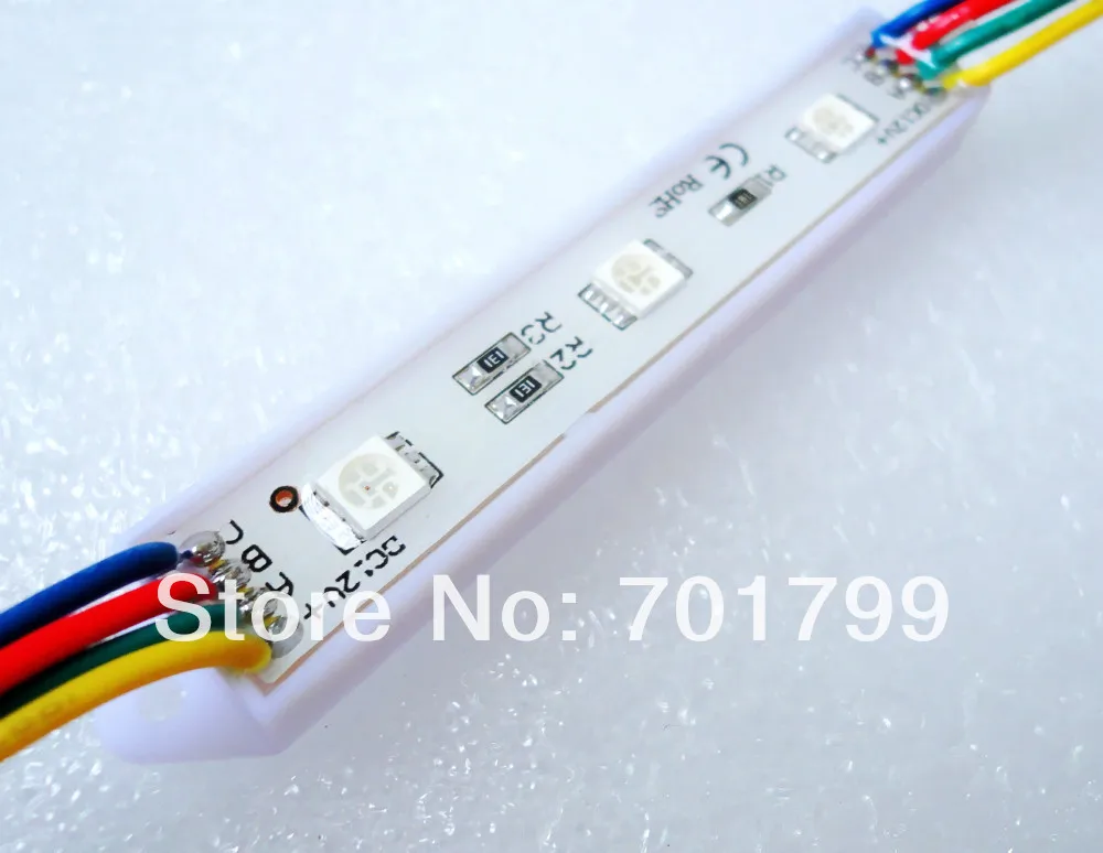 20 шт. DC12V 5050 светодиодный узел сброса RGB модуль Класс IP67 0 72 Вт Высокая яркость|rgb