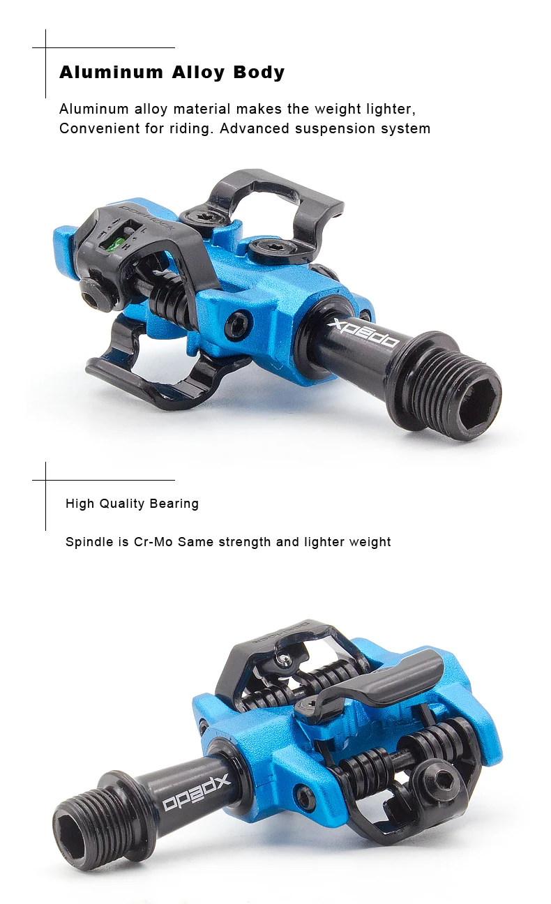 Xpedo XMF10AC MTB высококачественная педаль полностью закрытая 3 подшипника Профессиональный Гоночный горный велосипед замок педаль ультра светильник 9/16