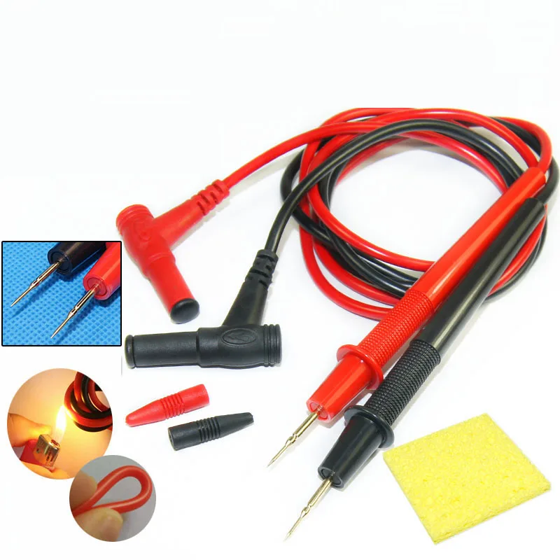 

Multimeter Probe Test Lead 20/10A Tester for Digital Multimeter Needle Tip Tester Ultra Fine Universal Probe Wire Pen Cab feeler