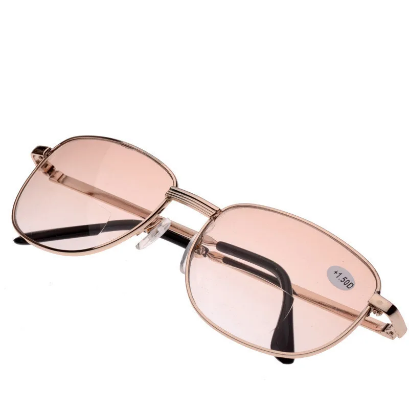 

Retro Metal Frame Bifocal Reading Glasses Clear Spectacles Reader Eyeglass Women Men Diopter Oculos +1.0-4.0 Free Shipping A1
