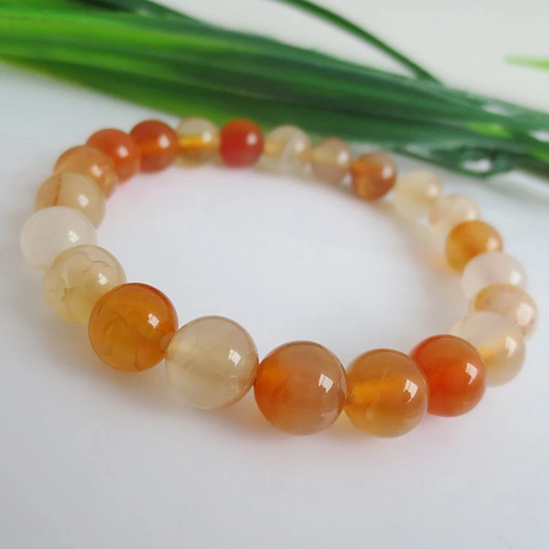 MOROW Fashion Dainty Natural Stone Bracelets Dragon Veins Agates Round Bead for Women Men Jewelry Charm Handmade Bracelets New (5)