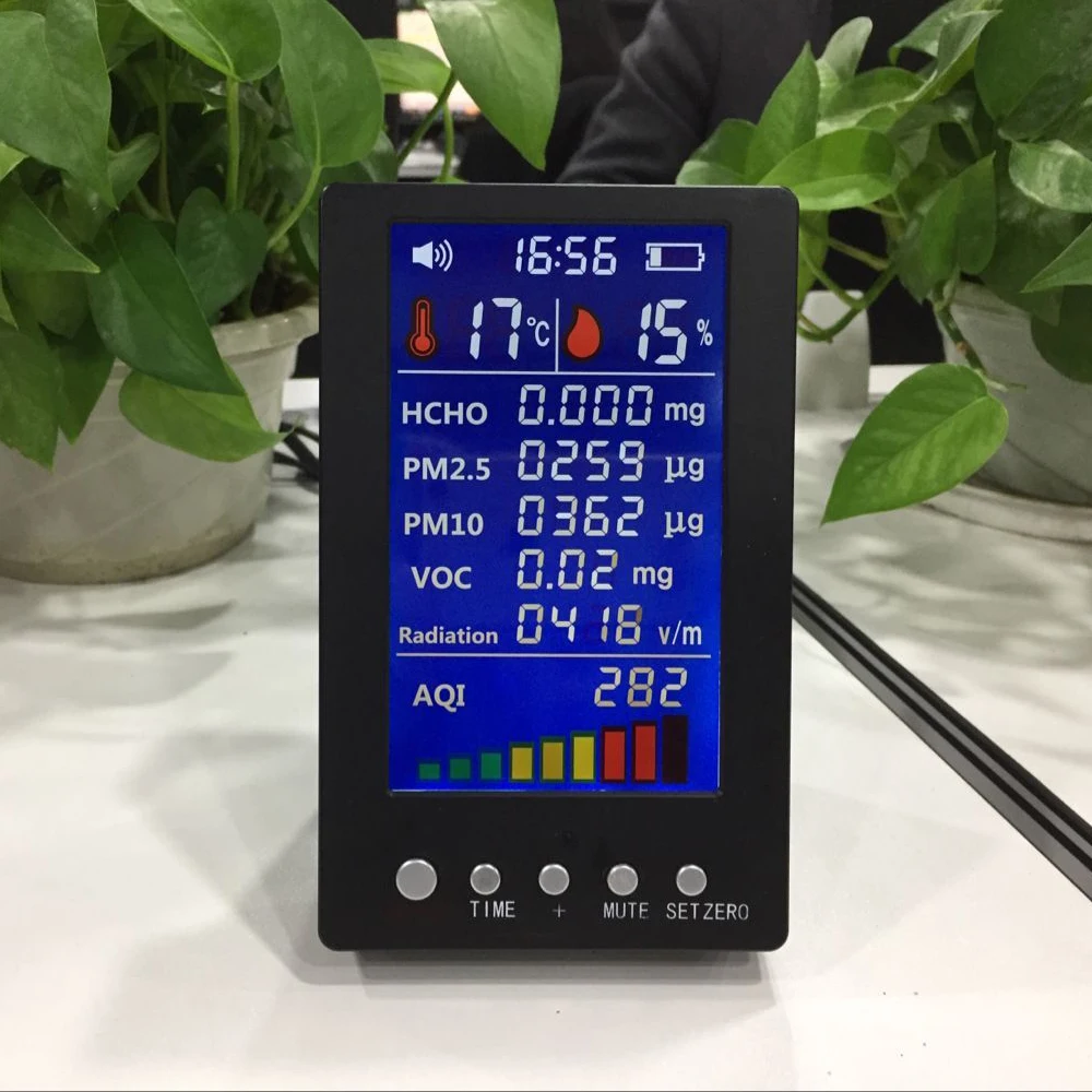 Portable Home Indoor Air Quality Detector Test VOC PM2.5in Gas