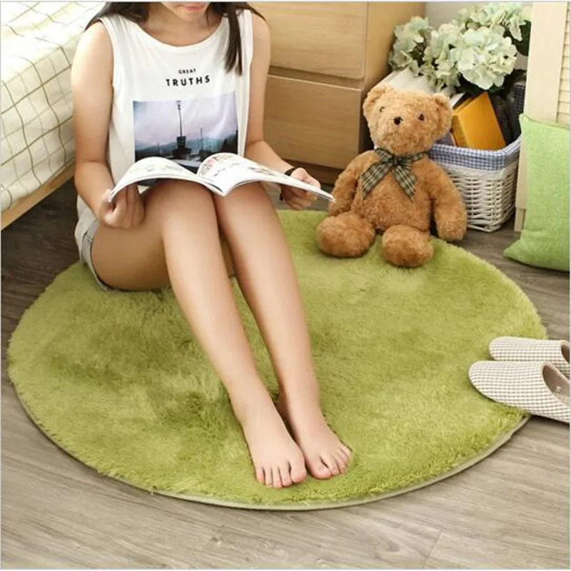 Бесплатная доставка Нескользящие большие круглые напольные коврики разных