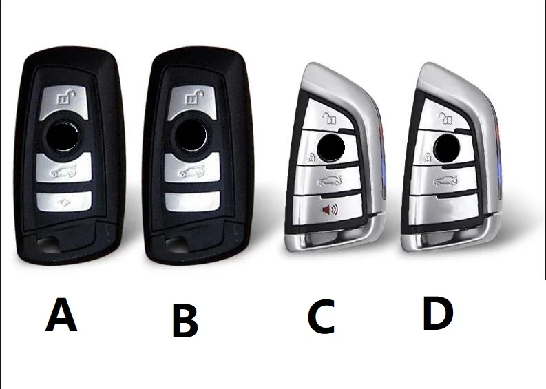 Цинковый сплав+ силиконовый автомобильный футляр для дистанционного ключа для BMW, Возраст 1, 2, 3, 4, 5, 6, 7, серия X1 X3 X4 X5 X6 F30 F34 F10 F07 F20 G30 F15 F16