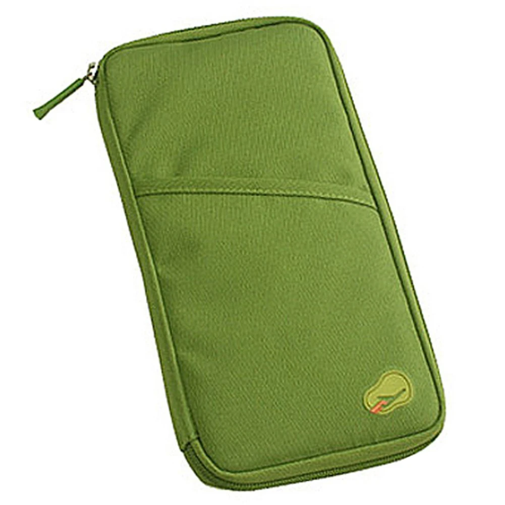 Хеба дорожный кошелек держатель организатор паспорт Наличные кошелек сумка карты дорожные сумки ручной Чемодан (зеленый)