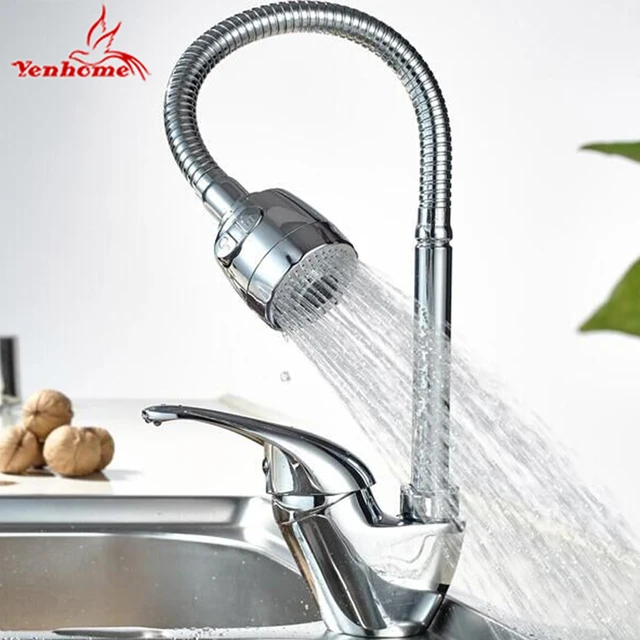 Special Price Yenhome Solid Brass Kitchen Mixer Faucet Cold and Hot Kitchen Sink Taps Single Hole Water Tap Kitchen Faucet Torneira Cozinha