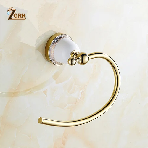 ZGRK набор аксессуаров для ванной комнаты Крючок для халата вешалка для полотенец барная полка держатель для бумаги держатель для зубной щетки аксессуары для ванной комнаты - Цвет: 6653G