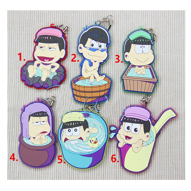 1 шт. г-н osomatsu Сан спа ванна Karamatsu ичимацу Мацуно Осомацу Konya wa Sofy резиновый брелок