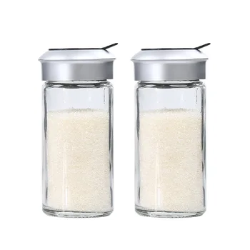 

2Pcs 100ml Rotating Cruet Jars Multi-Purpose Seasoning Bottle Cooking Barbecue Tool
