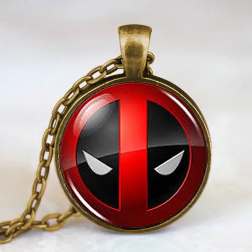 US movie Xmen Deadpool Superhero Men Handmade Fashion Necklace brass