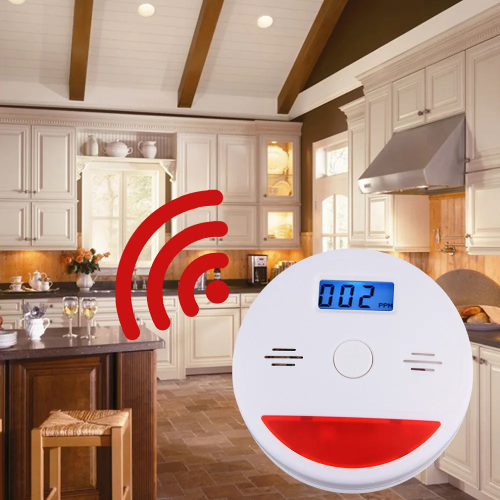 

Carbon Monoxide Detector Sensor LCD Gas CO Alarm Tester independent LCD Display Poisonous CO Gas Detectors