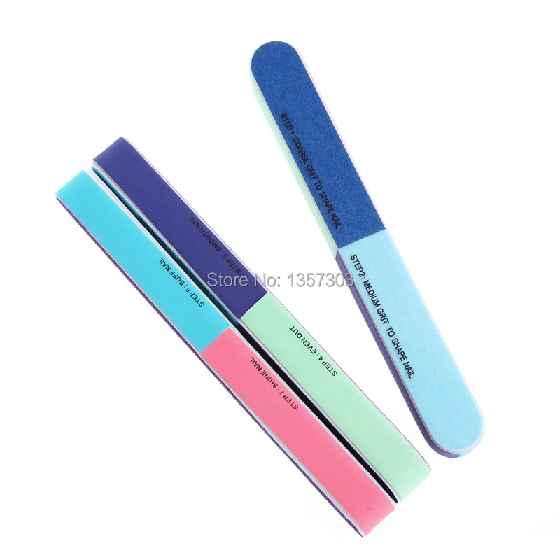 New 10Pcs Nail Buffers Files Professional Pedicure Art Nails File