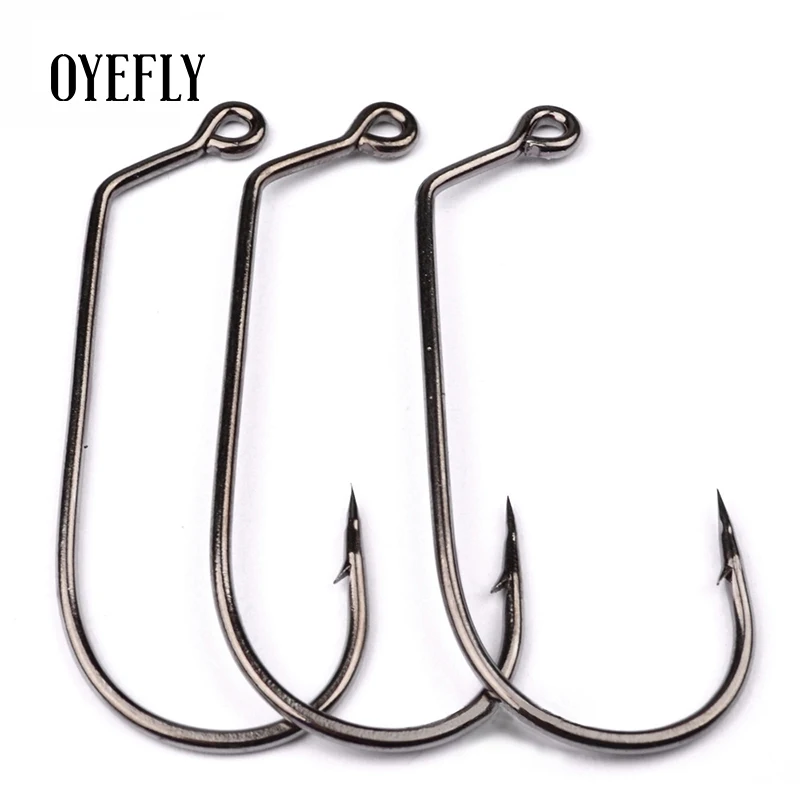 100/pack Bulk JIG Fishing Hooks JIG Fishhooks With Barbed Hooks pesca