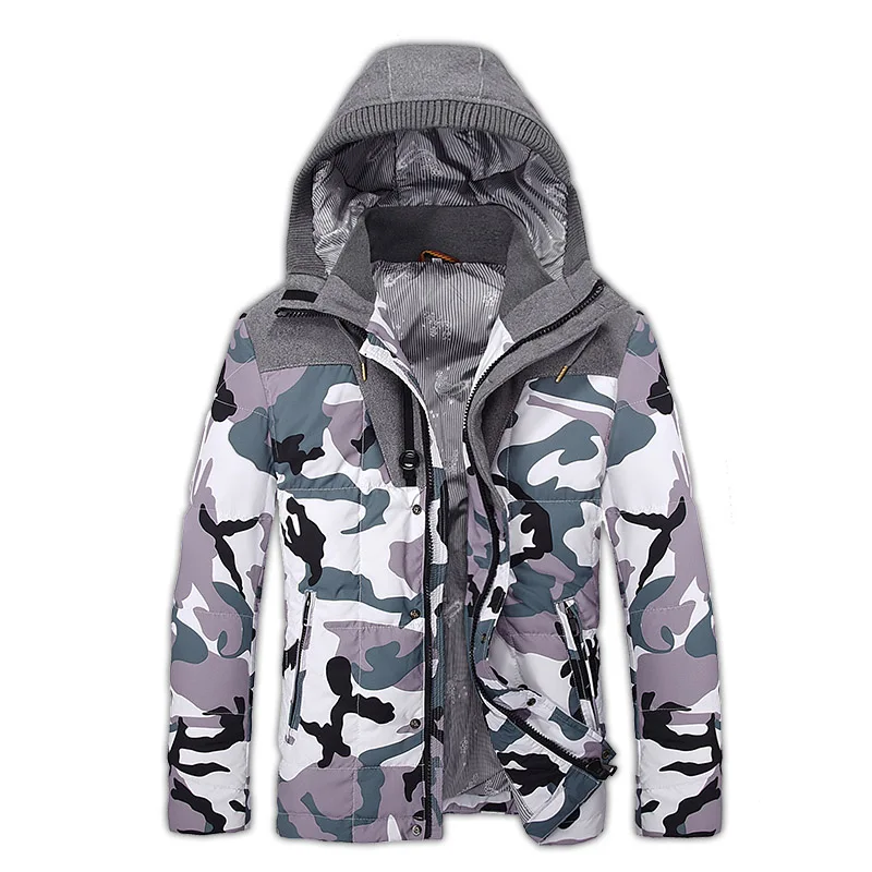 Winter Ski Jacket men Camouflage down coat snowboard jacket snow down
