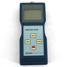 Виброметр VM-6320 использован для измерения периодически motion, для проверки дисбаланса и отклонения движущегося оборудования
