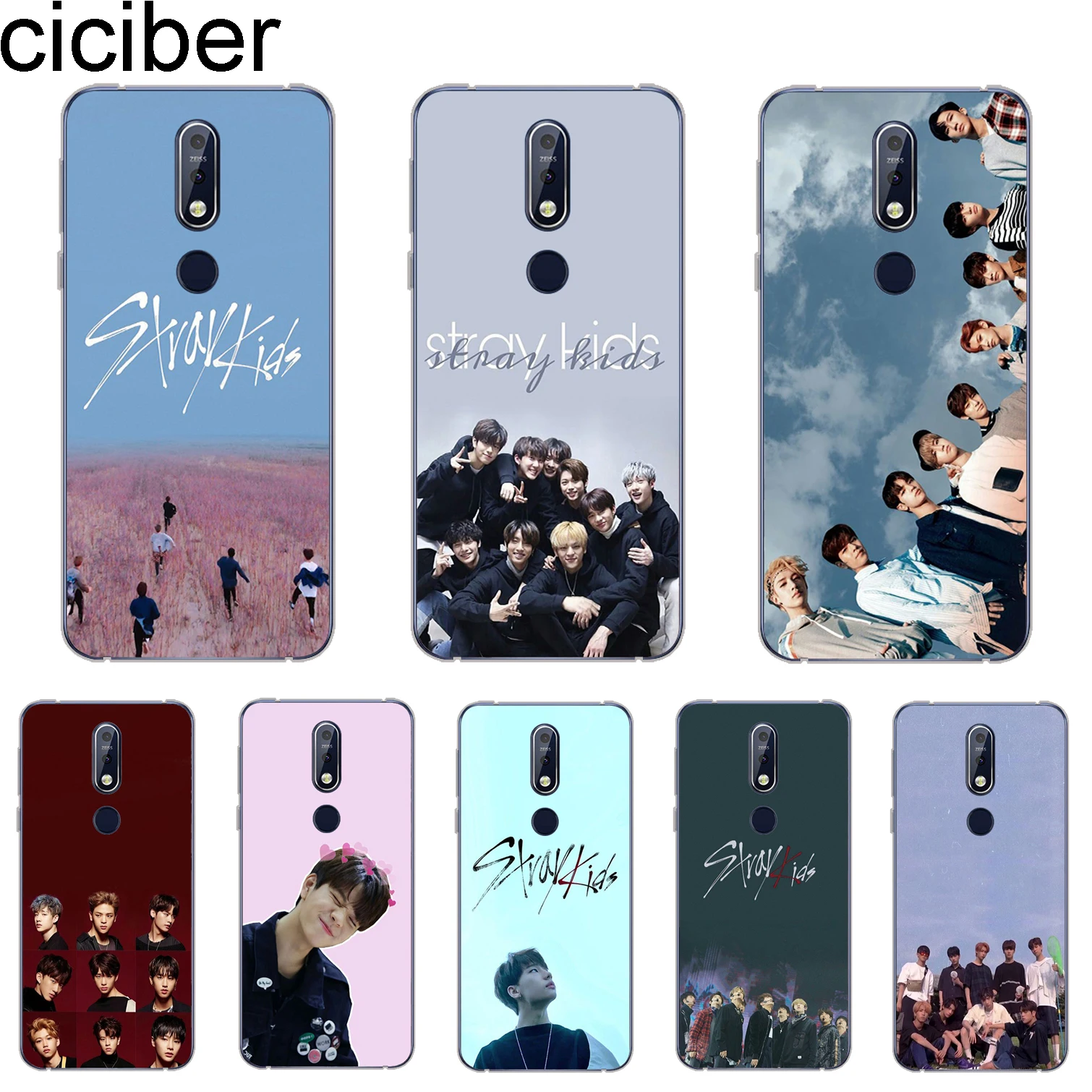 Ciciber чехол для Nokia 8 1 7 6 5 3 2 Plus 9 PureView телефона X7 X6 X5 X3 TPU Stray Kids k-pop |