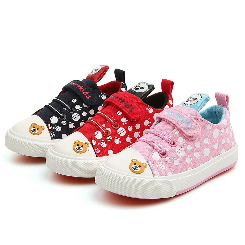 BABAYA Cute Cartoon Character Children Canvas Shoes Panda