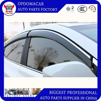 

Hot sale High quality 4 Piece Injection molding trim vent shade rain sun wind deflector window visor for Verna 2010-2016