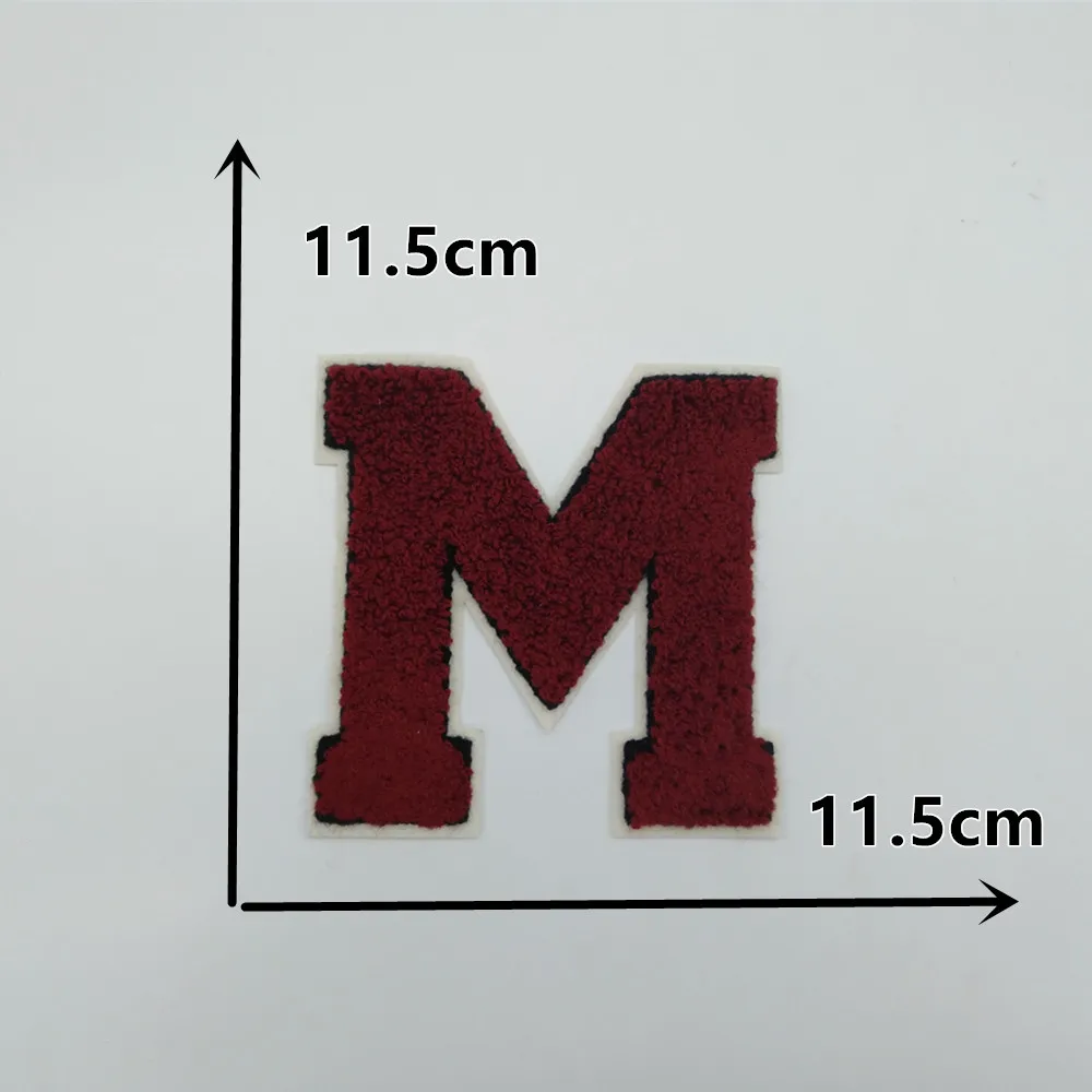 

high quality cartoon letter red M patches applique embroidery patches DIY clothing accessory patch 1pcs for sale