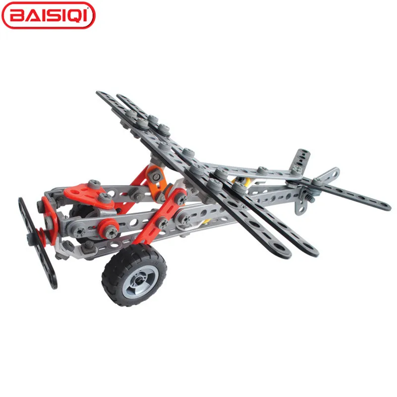 

2017 New High Quality Tool Assembly toy for boy,Large Plane,5 models to build, motorcycle Eiffel Tower creative child toy gift