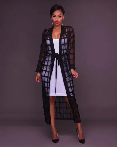 

Women Long Loose Summer Maxi Cover up Kimon Shawl Kimono Cardigan Tops Blouse Lace