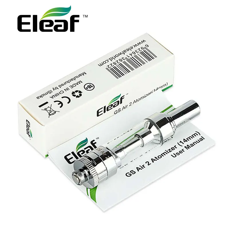 

Electronic Cigarette Eleaf GS Air 2 Dual Coil Tank Atomizer Airflow Adjustable Clearomizer 2ml ecig Tank for 510/eGo thread vape