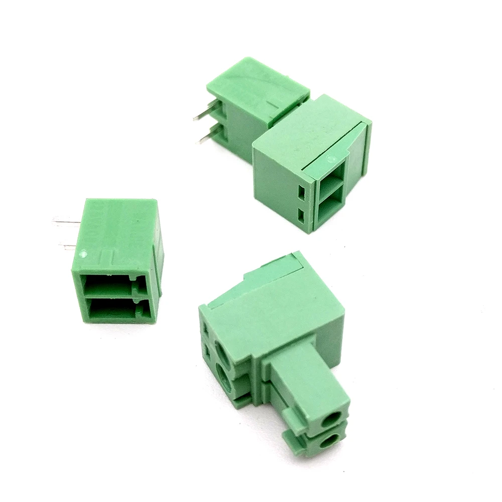 50pair 3.5mm Pitch 2 Pin Angle Screw Pluggable Terminal Block Plug