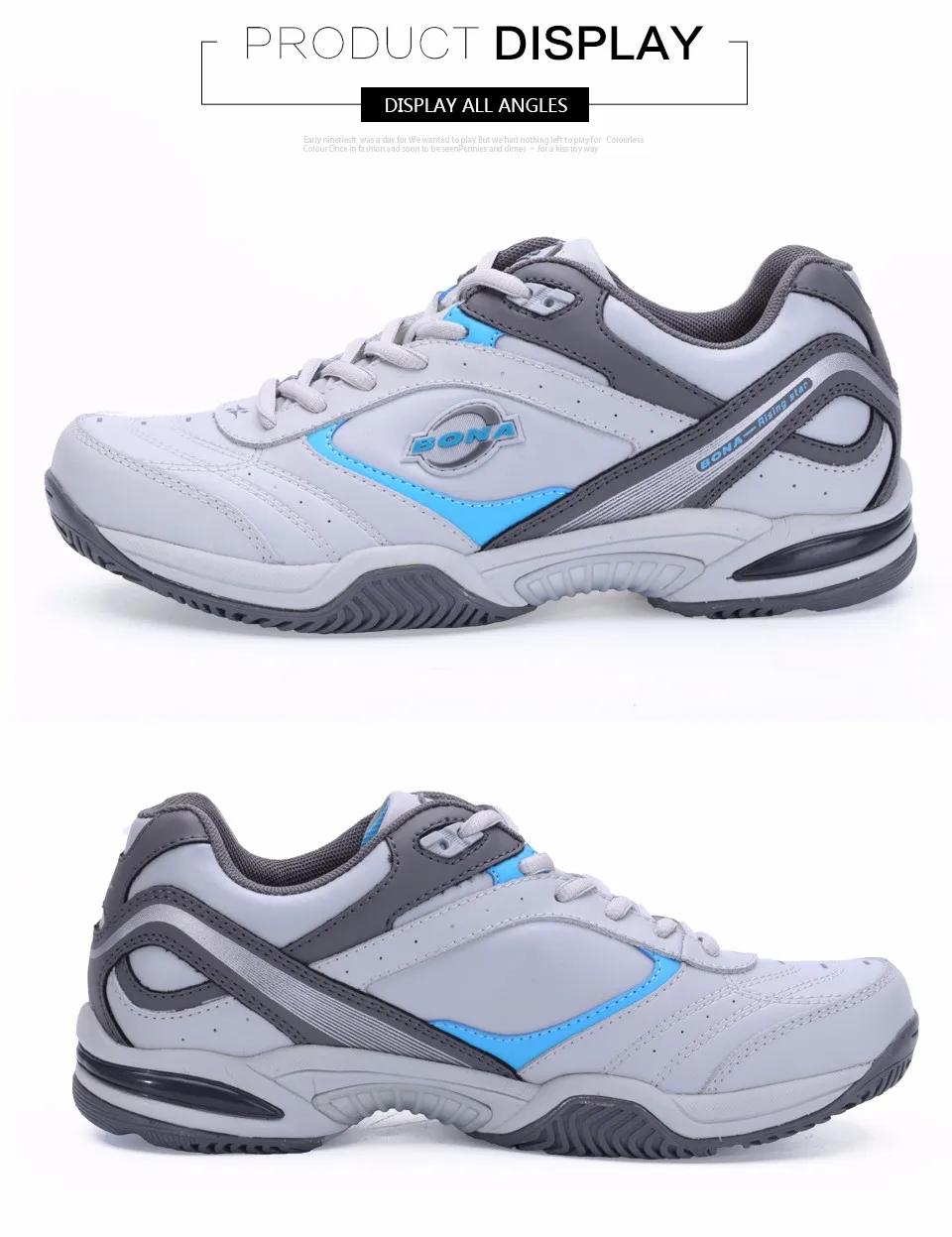 BONA/ классический стиль; Мужская теннисная обувь; спортивные кроссовки для мужчин; оригинальная профессиональная спортивная обувь для настольного тенниса;