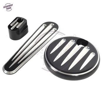 

Black Motorcycle Dash Accessory Pack Ignition Fuel Door Dash Case for Harley 2014-2017