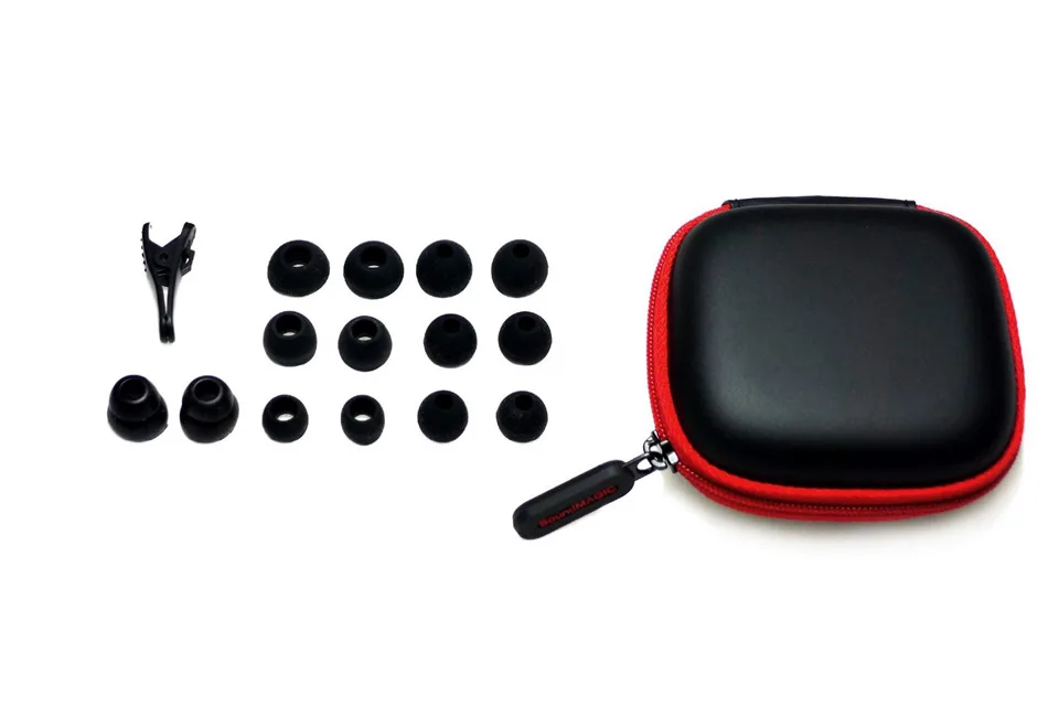 Isolamento de Ruído Fones de Ouvido Estéreo de Alta Cor do Ouro Soundmagic In-ear Fidelidade Novo & Original Genuíno Preto Vermelho E10 100% - Image 6