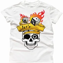 2018 Latest Men T Shirt Fashion Dice game casino house Let s hazard Las Vegas t