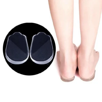 

1 Pair Inside Outside Eight-character Heel Pad Silicone Orthopedic insole Arch Support Insole Flatfoot Correction
