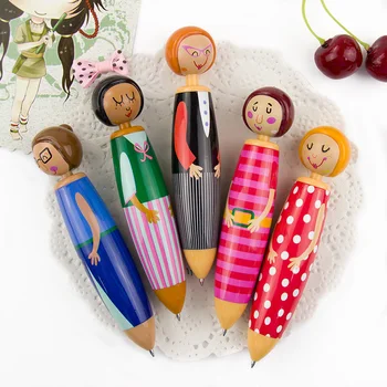 

1 PC New Arrival Little Girl Chunky Ballpoint Pen Colorful Stationery Creative School Supplies