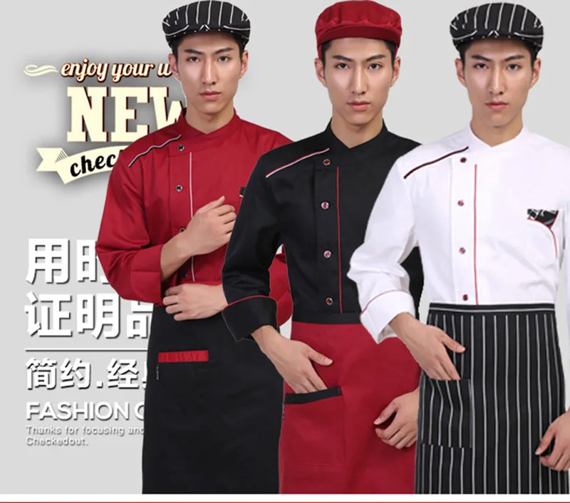 New Arrival Fashion Kitchen Chef Uniforms Hotel Restaurant Chef Jackets