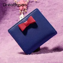 2016 Genuine Leather Mini Wallets Female Famous Brand Purse Card Holder Sheepskin Thin Wallet Money Bags Free Shipping
