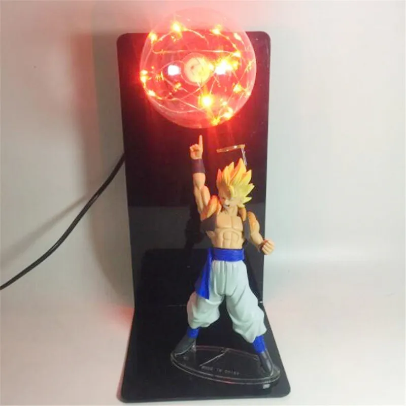 DBZ Красный Жемчуг дракона Сон Гоку игрушка дух бомбы ночник 3D лампада Figura Goku огни дракона для бальных танцев декоративное освещение дома