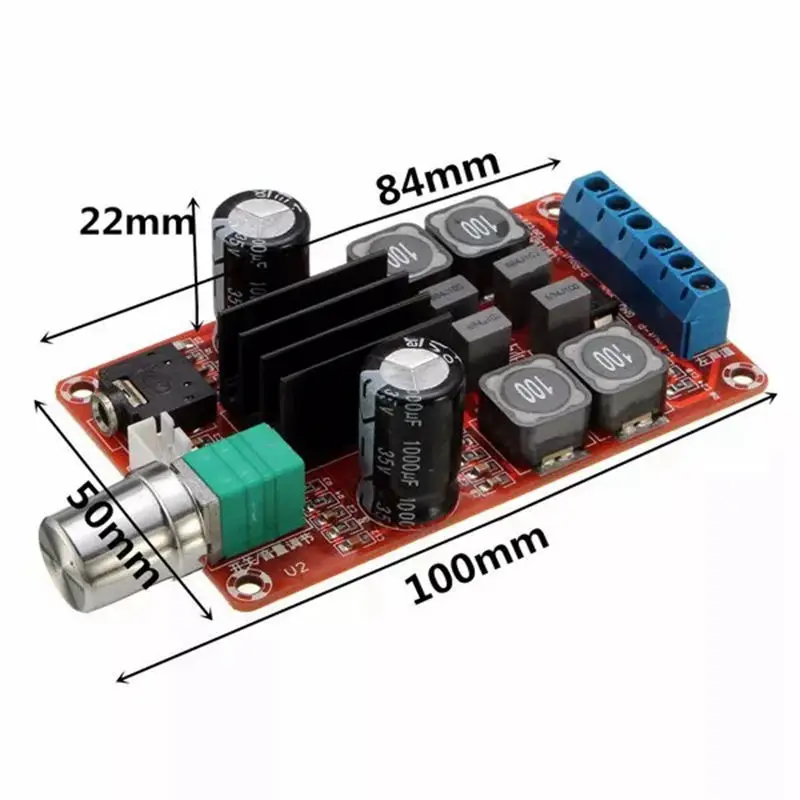Tpa3116D2 2X50W цифровой Мощность Плата усилителя 5V 24V двухканальный стерео