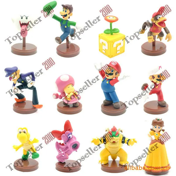 Anime Super Mario Bros 1.5~2&quot Lot 12 Action Figure Doll/MS82 | Игрушки и хобби