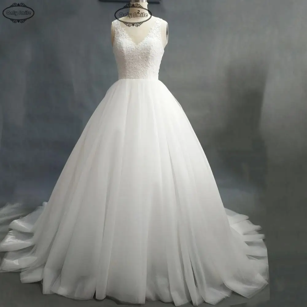 OnlySmile Robe de Mariage Hochzeitskleid сексуальным вырезом на спине и Brdial платья Роскошные