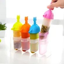 BF040 творческий DIY с всасывающей насадкой мультфильм формочки для льда в виде фруктового льда плесень