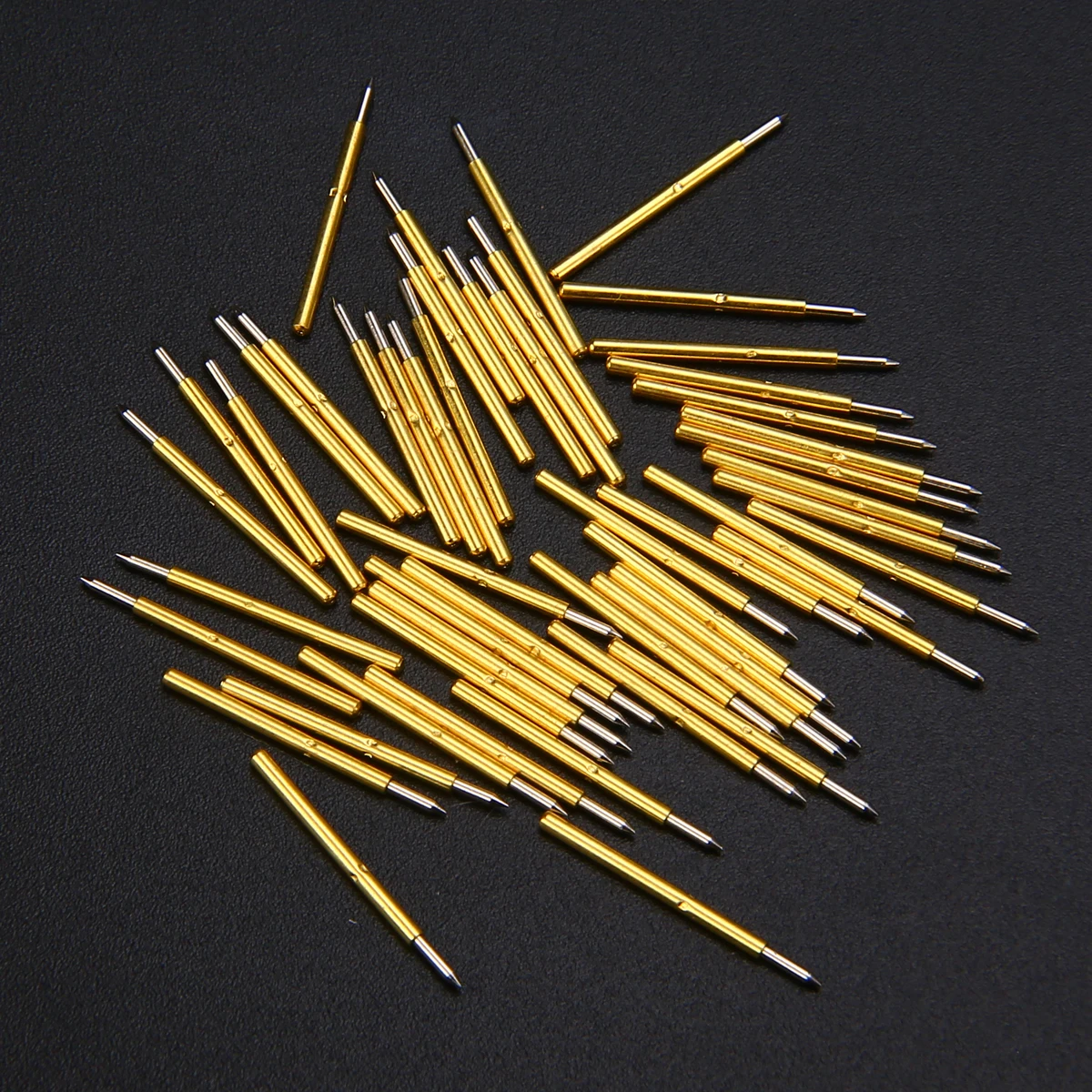 50 шт. позолоченные штыри диаметром 1 02 мм 100 г|spring loaded test probes|test probe pogopogo pin 1.02mm |
